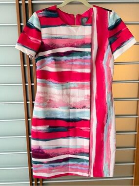 Vince Camuto Pink Short Sleeve Dress